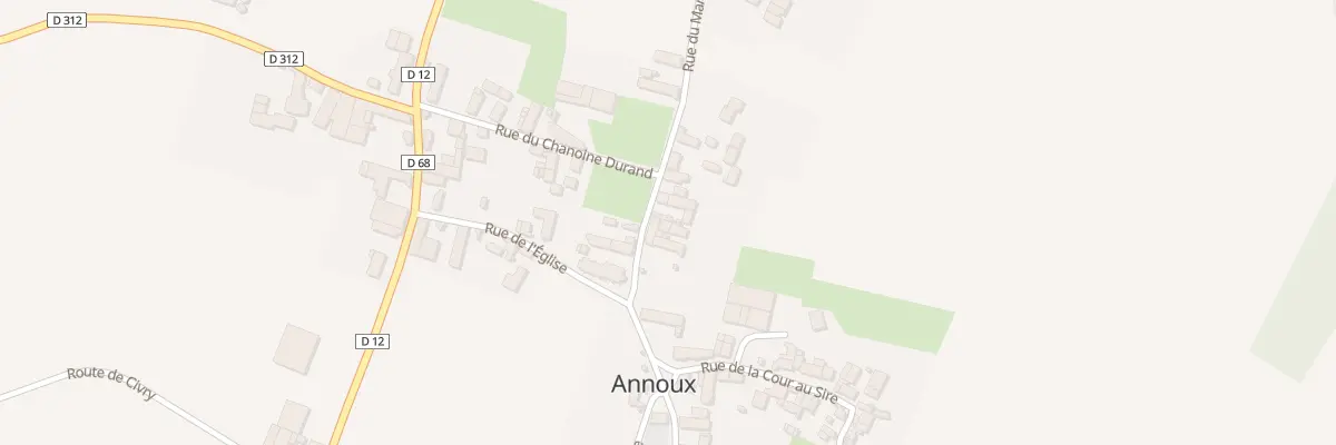 Plan du 11 Rue du Centre à Annoux