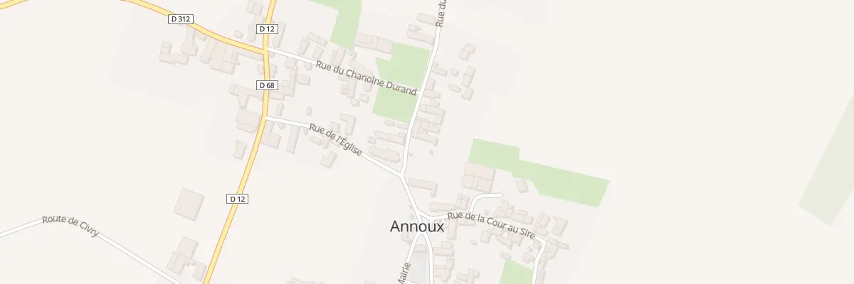 Plan du 7 Rue du Centre à Annoux