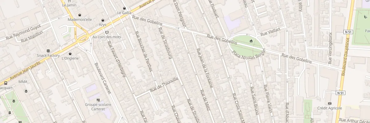 Plan du 24 Rue de Metz à Reims