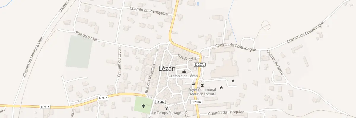 Plan du 3 Rue Fraiche à Lézan
