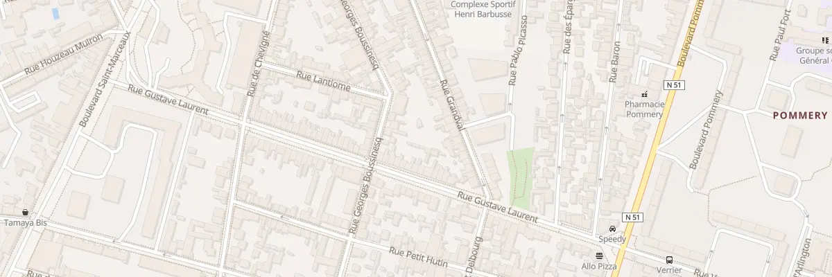 Plan du 49 Rue Georges Boussinesq à Reims