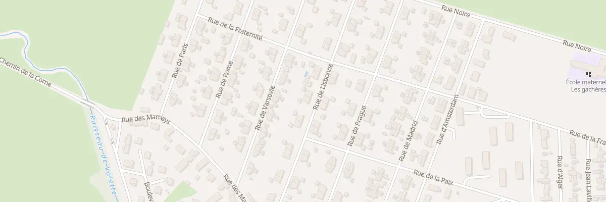 Plan du 15 Rue de Lisbonne à Gueugnon