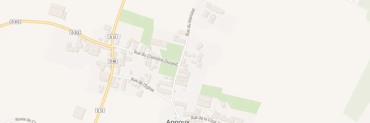 Plan du 1 Rue du Mariolet à Annoux