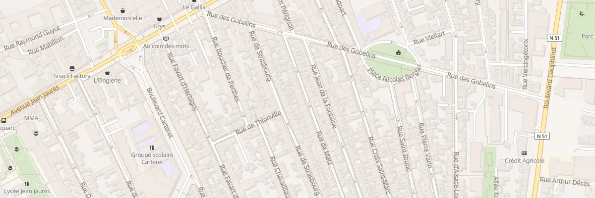 Plan du 30 Rue de Metz à Reims
