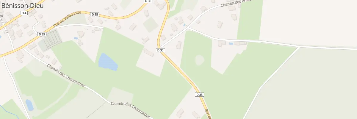 Plan du 2 Che des Philiberts à La Bénisson-Dieu