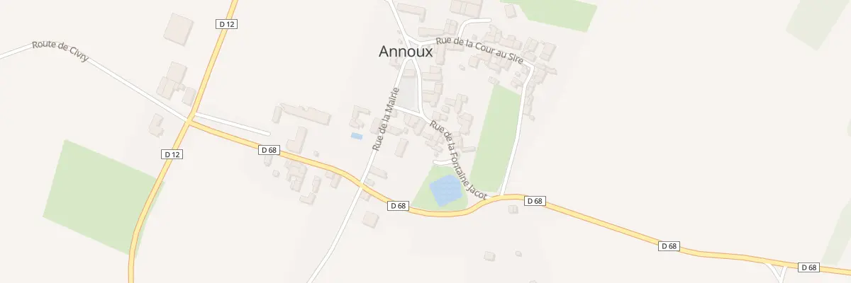 Plan du 7 Rue de la Fontaine Jacot à Annoux
