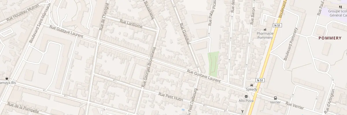 Plan du 63 Rue Gustave Laurent à Reims