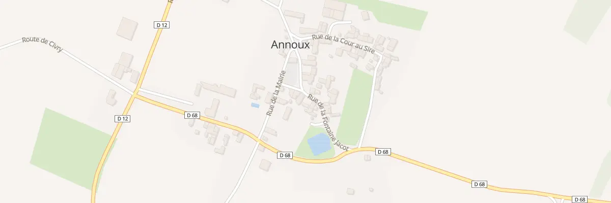 Plan du 5 Rue de la Fontaine Jacot à Annoux