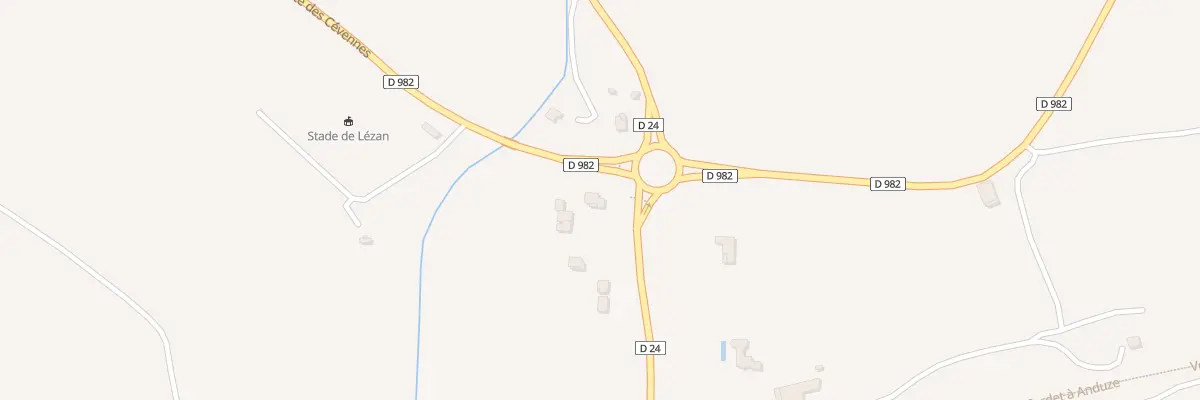Plan du 207 Rte d’Ales à Lézan