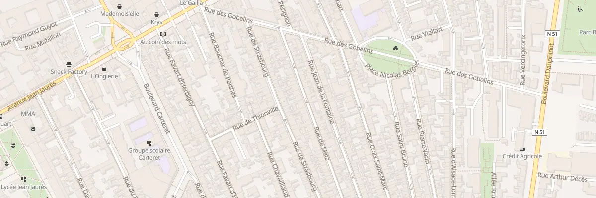 Plan du 32 Rue de Metz à Reims