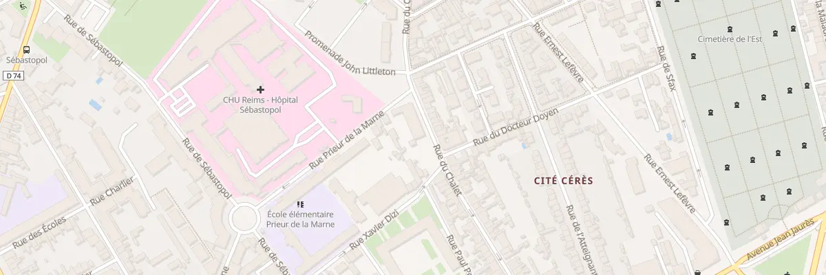 Plan du 63 Rue du Chalet à Reims