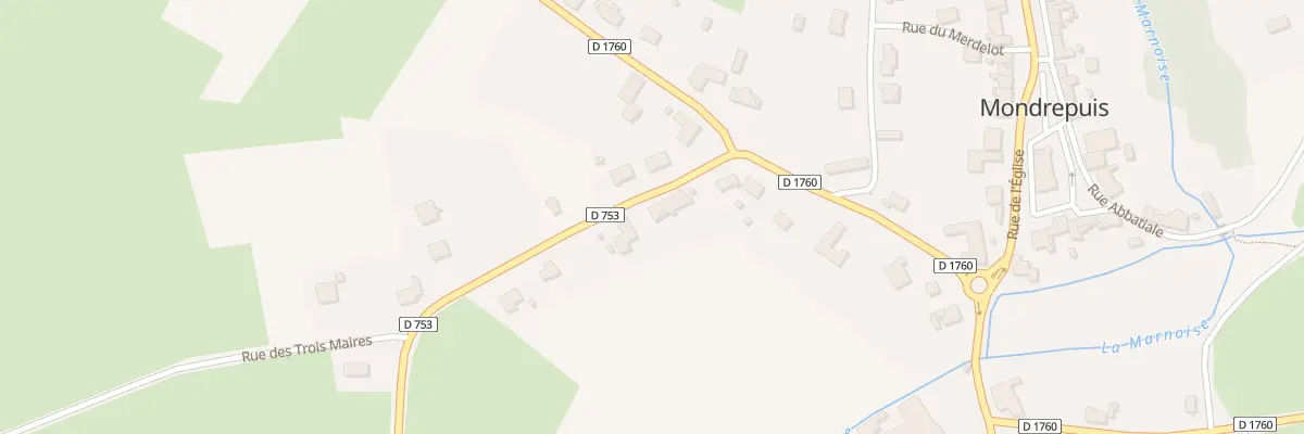 Plan du 7B Rue du Général de Gaulle à Mondrepuis