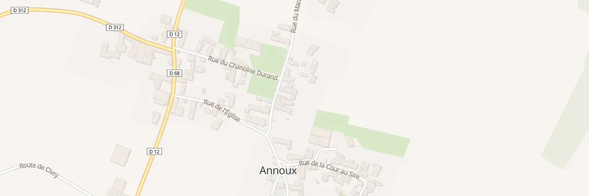 Plan du 13 Rue du Centre à Annoux