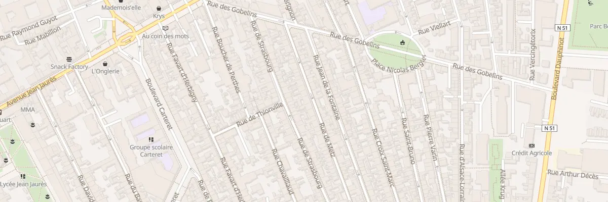 Plan du 34 Rue de Metz à Reims