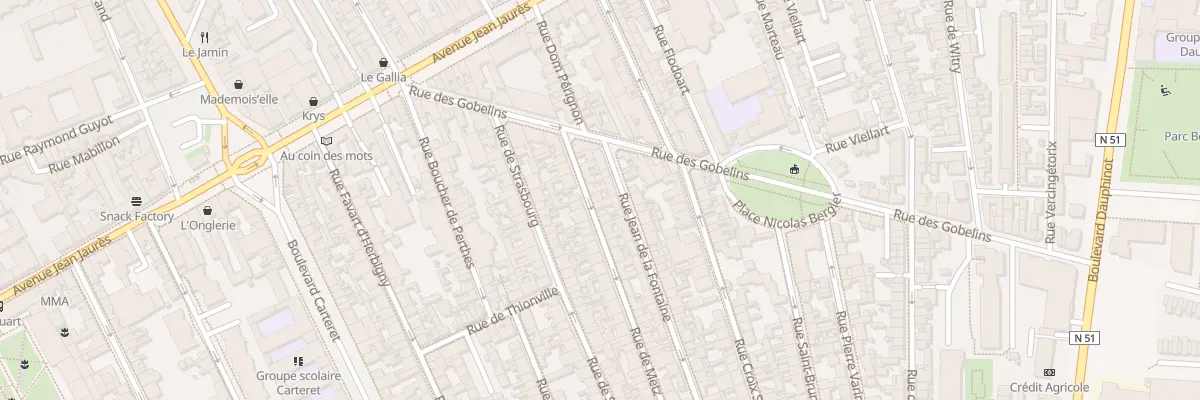 Plan du 11 Rue de Metz à Reims