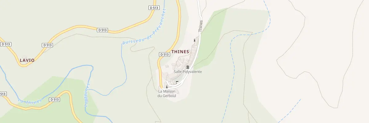 Plan du 42 Call de Thines à Malarce-sur-la-Thines