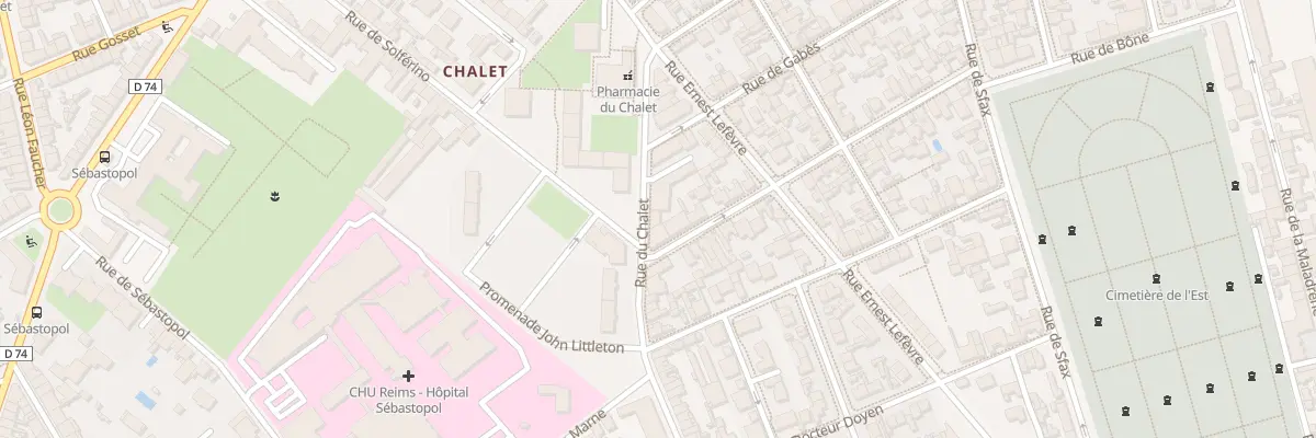 Plan du 106 Rue du Chalet à Reims