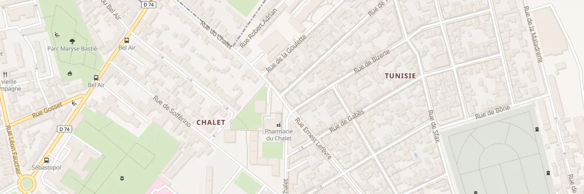 Plan du 122 Rue du Chalet à Reims