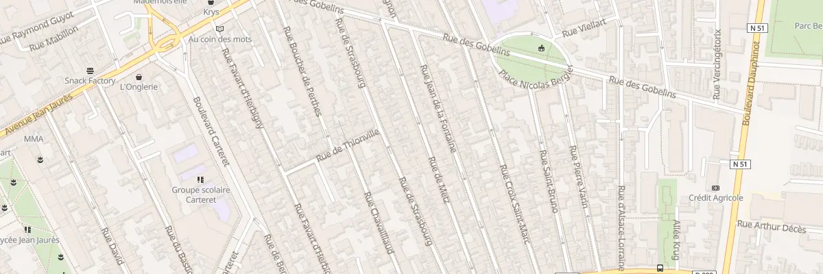 Plan du 36 Rue de Metz à Reims