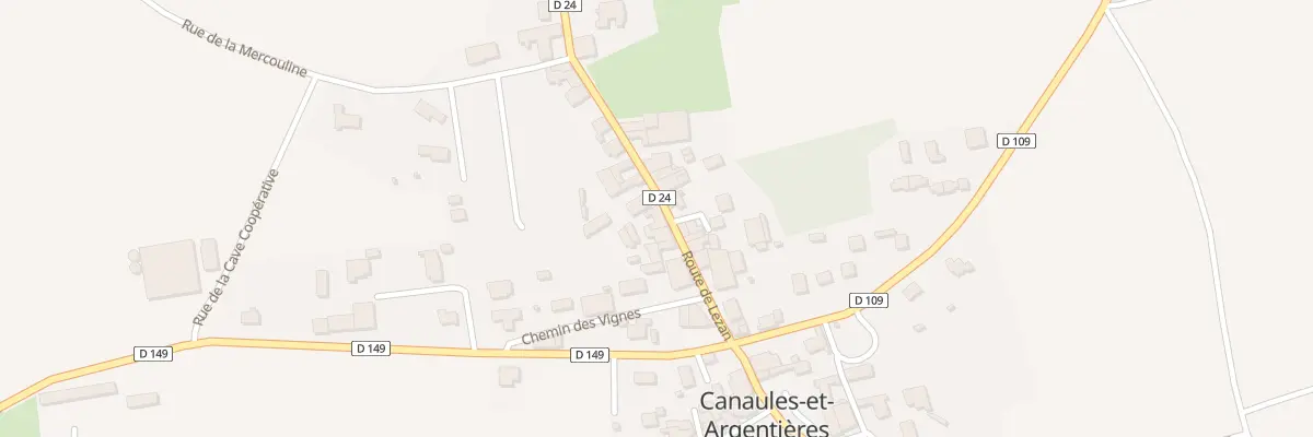 Plan du 5022 Le Village à Canaules-et-Argentières