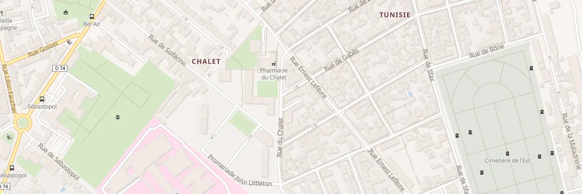 Plan du 110 Rue du Chalet à Reims