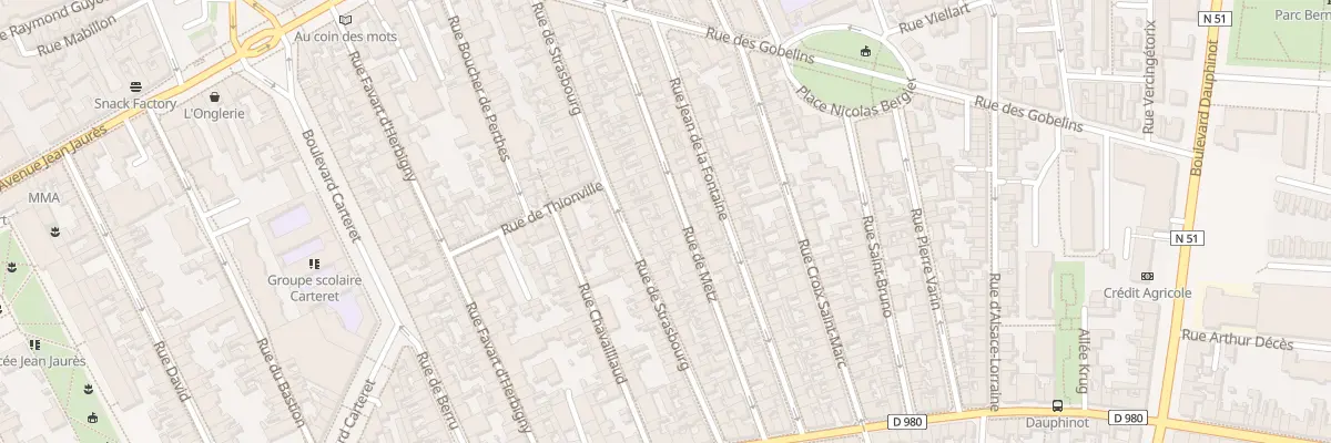Plan du 42 Rue de Metz à Reims