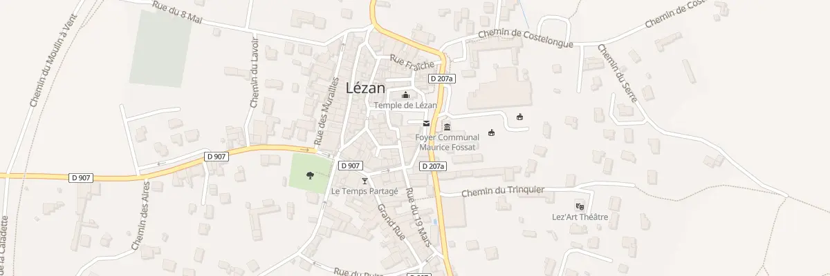 Plan du 2 Rue de la Brêche à Lézan