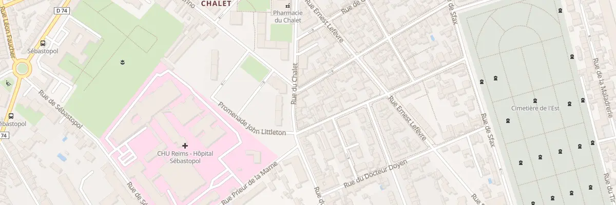Plan du 88 Rue du Chalet à Reims