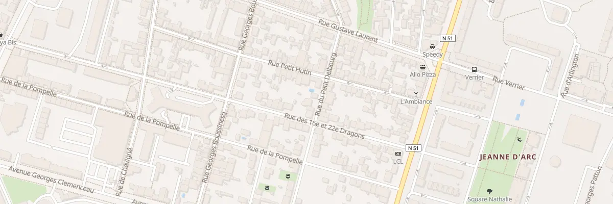 Plan du 16 Rue Petit Delbourg à Reims