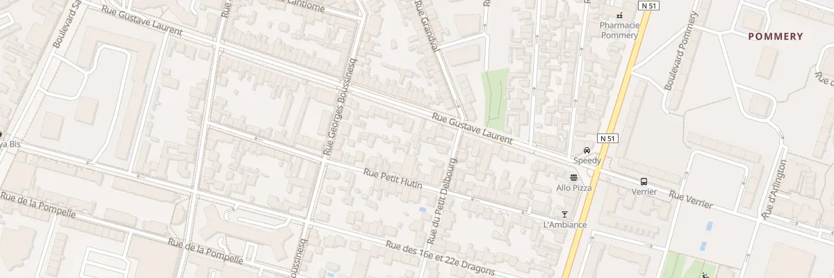 Plan du 60 Rue Gustave Laurent à Reims