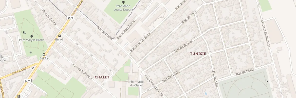 Plan du 7 Rue de Tunis à Reims