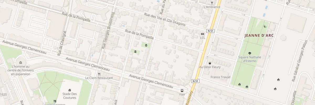 Plan du 33 Rue Petit Delbourg à Reims