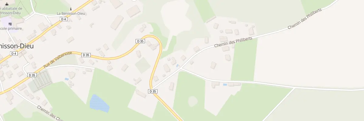 Plan du 7 Che des Philiberts à La Bénisson-Dieu