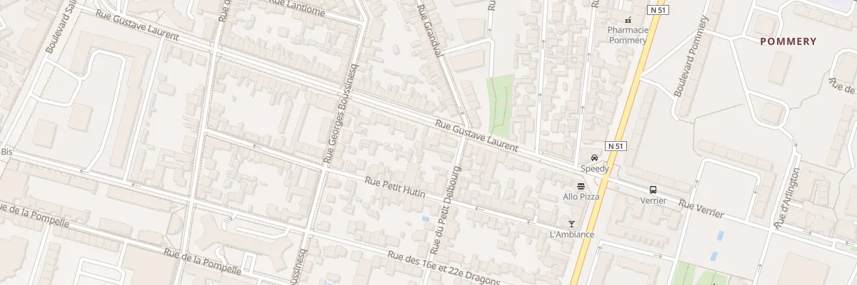 Plan du 62 Rue Gustave Laurent à Reims