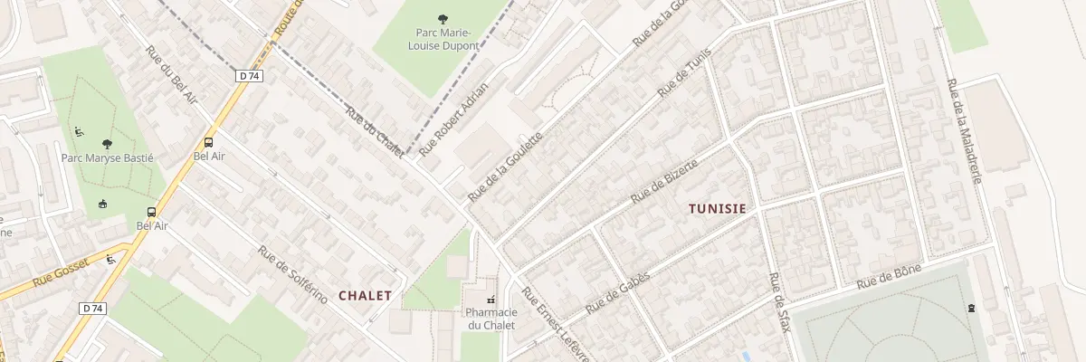 Plan du 9 Rue de Tunis à Reims