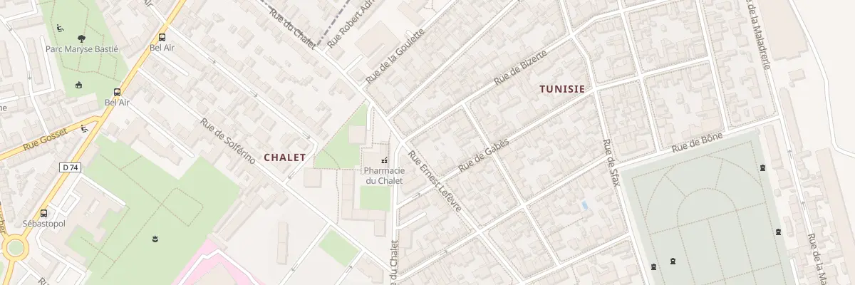 Plan du 4 Rue de Bizerte à Reims