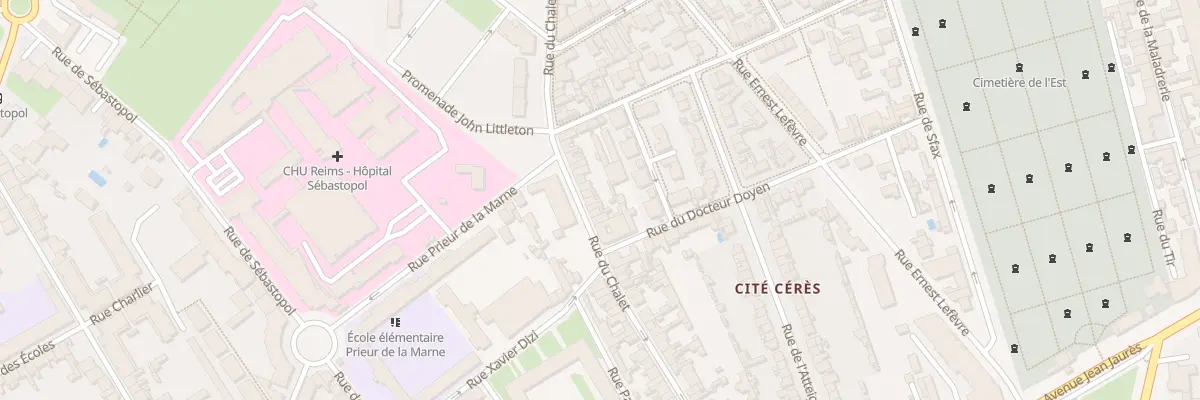 Plan du 64 Rue du Chalet à Reims