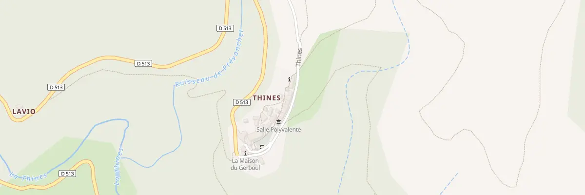 Plan du 8325 Rte de Thines à Malarce-sur-la-Thines