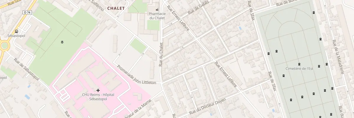 Plan du 6 Rue de Kairouan à Reims