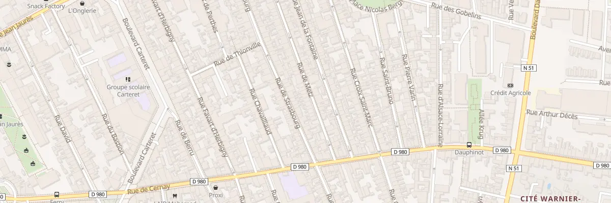 Plan du 60 Rue de Metz à Reims