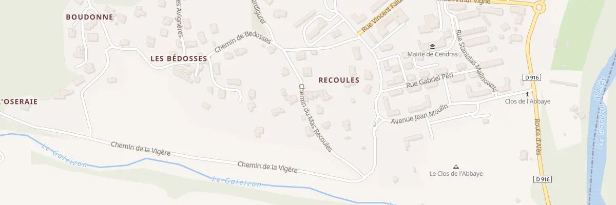 Plan du 111A Chem du Mas Recoules à Cendras