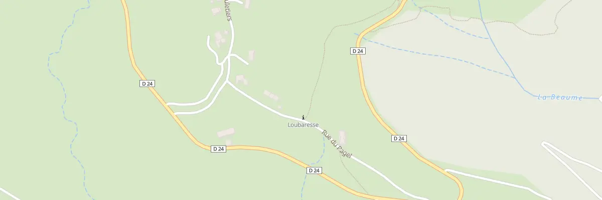 Plan du 123 Che du Pagel à Loubaresse