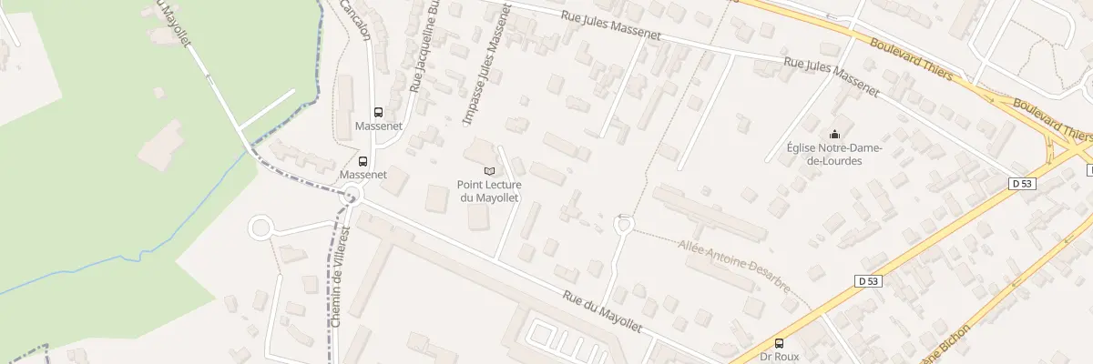 Plan du 28 Rue du Mayollet à Roanne