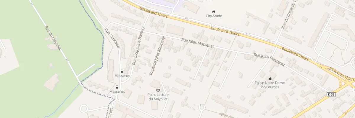 Plan du 63B Rue Jules Massenet à Roanne
