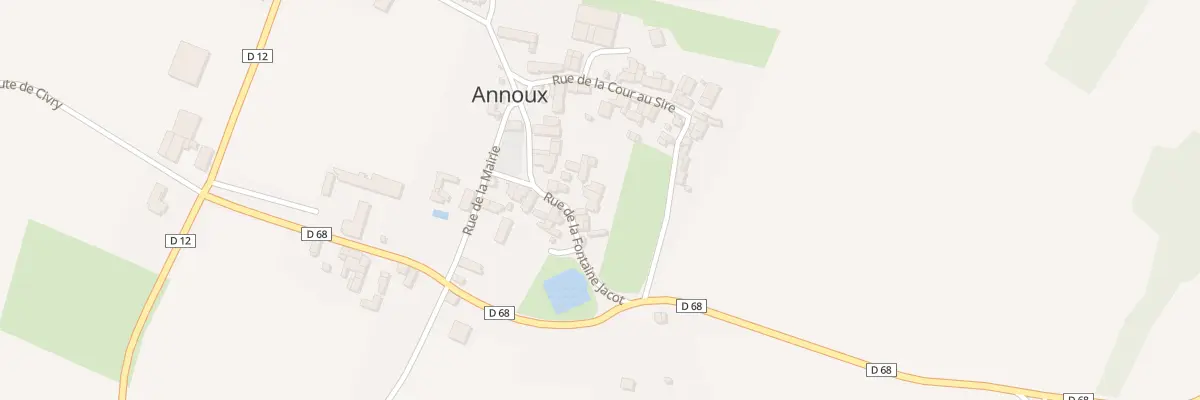 Plan du 8 Rue de la Fontaine Jacot à Annoux