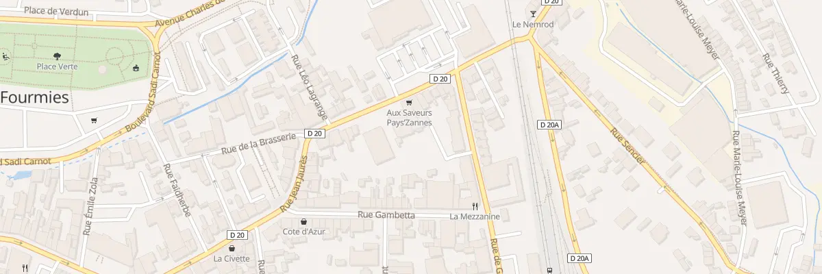 Plan du 66 Rue Jean Jaurès à Fourmies