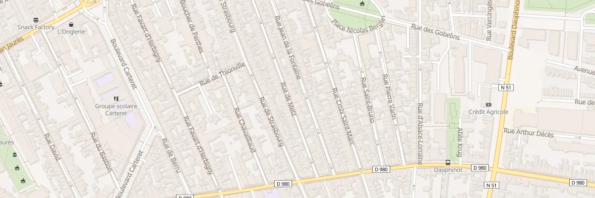 Plan du 47 Rue de Metz à Reims