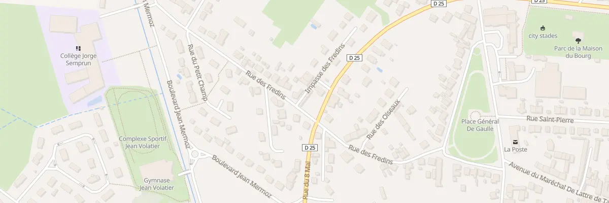 Plan du 18 Rue des Fredins à Gueugnon