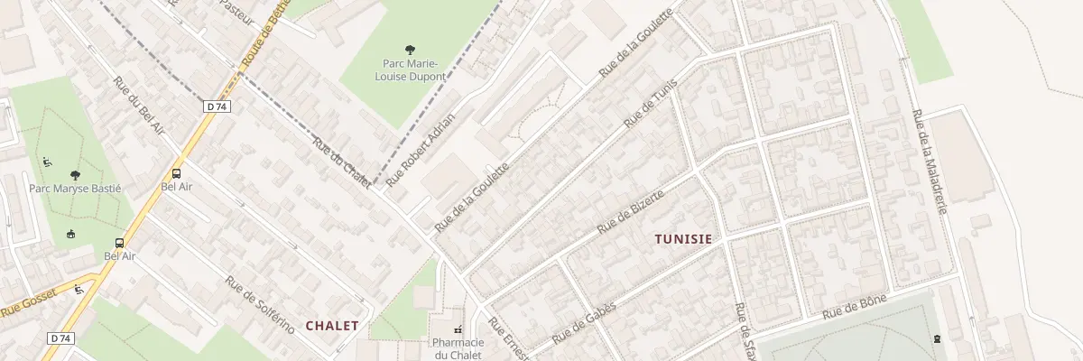 Plan du 17 Rue de Tunis à Reims