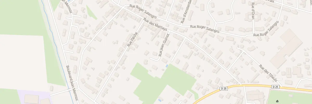 Plan du 5 Rue Jean Guinot à Gueugnon